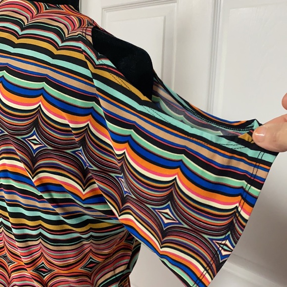Cato colorful stripe open shoulder dress - size small - Picture 9 of 13